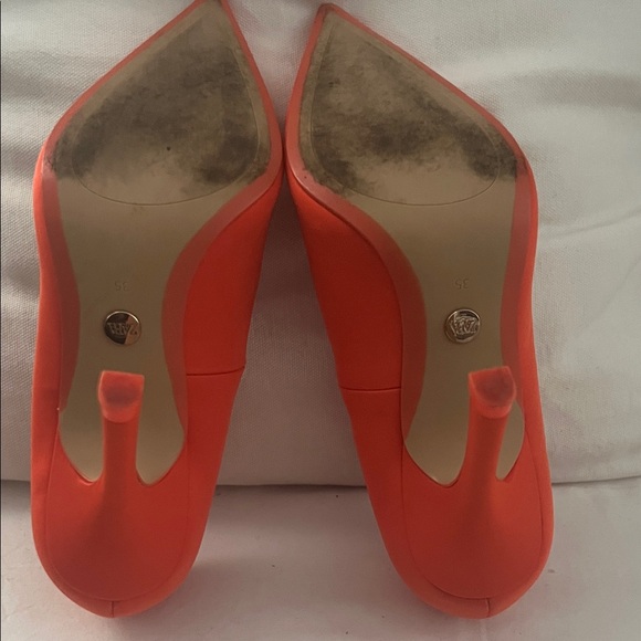 Zara Women's Orange-Red Heels - Picture 5 of 5